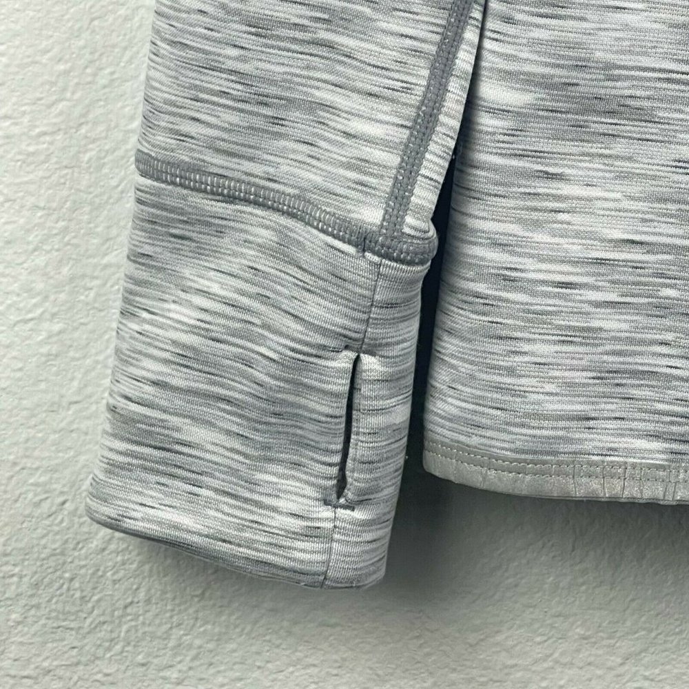 Gap Fit Jacket Women's Size M Full Zip Long Sleeve Athletic Track Heather Gray - Picture 7 of 12